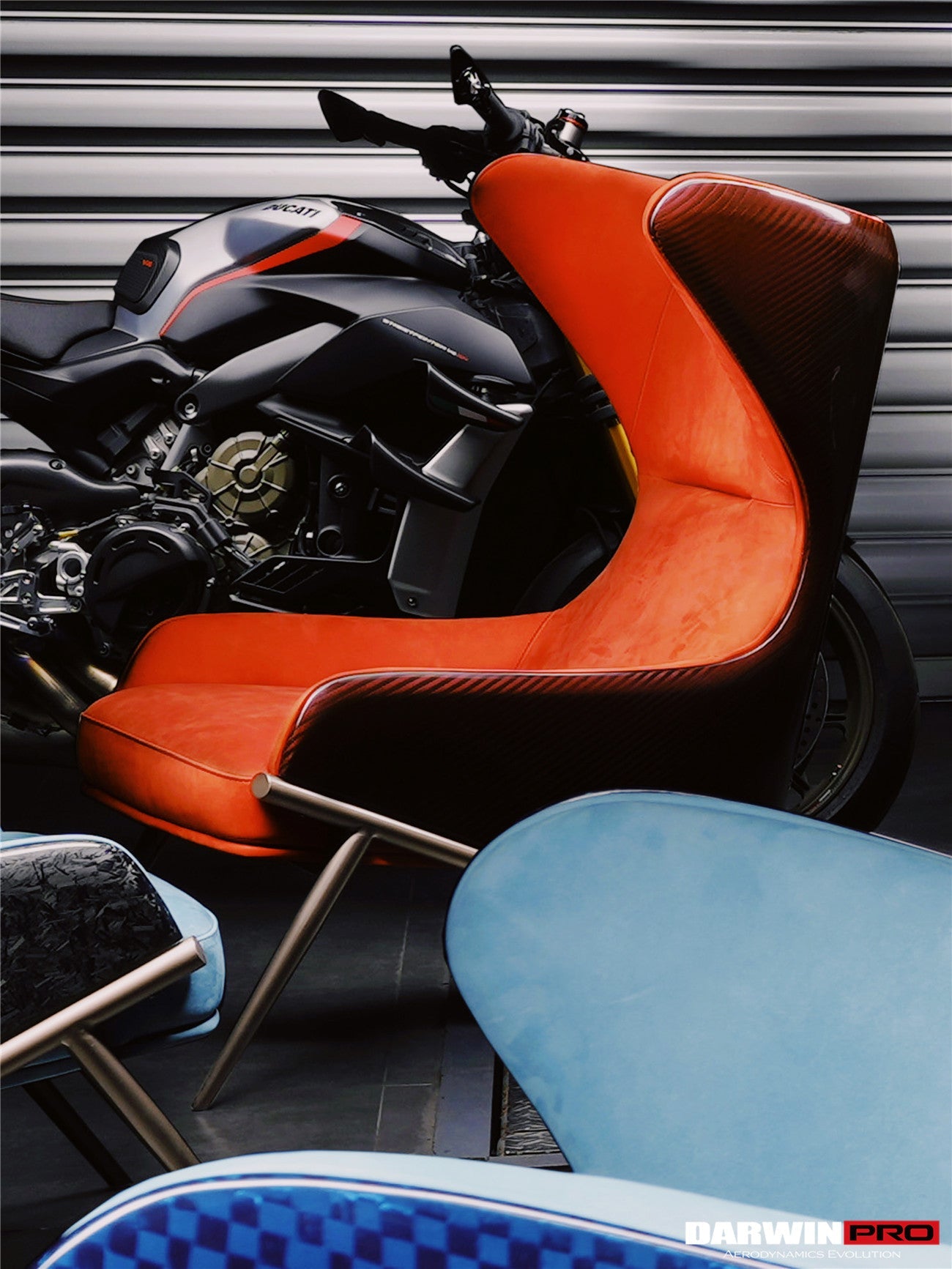 DARWINPRO CARBON FIBER SUEDE LOUNGE CHAIR - DarwinPRO Aerodynamics