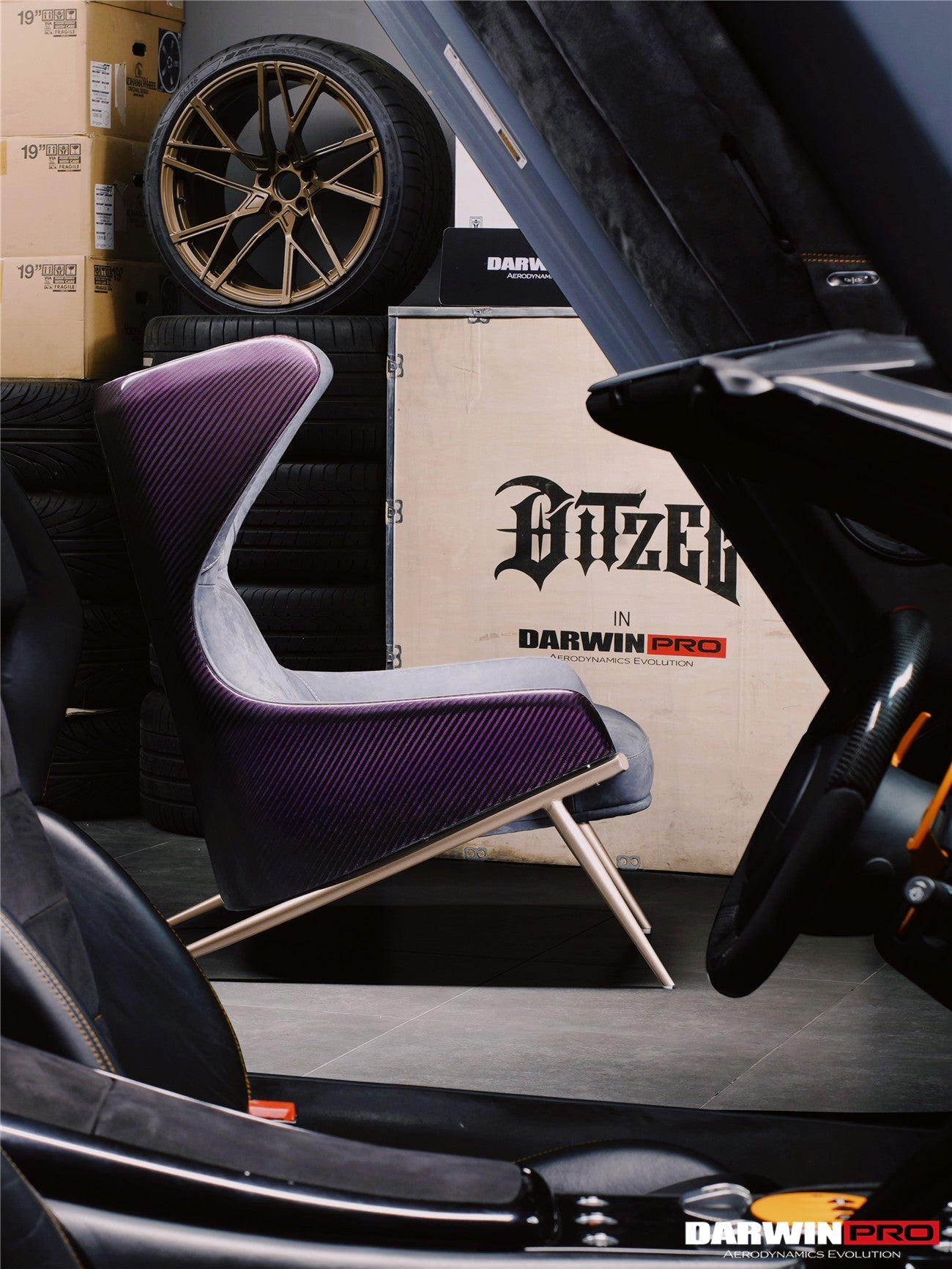 DARWINPRO CARBON FIBER SUEDE LOUNGE CHAIR - DarwinPRO Aerodynamics