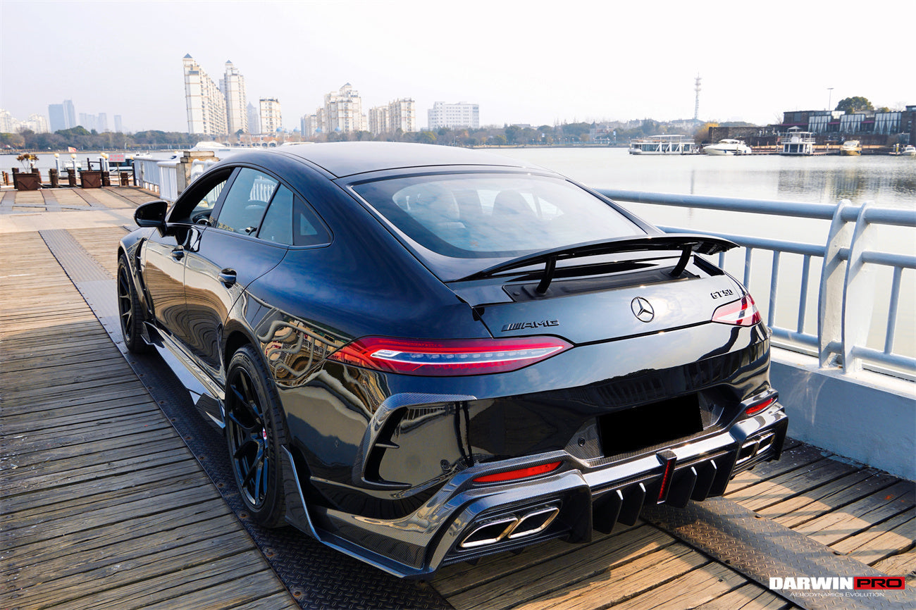 2019 - 2024 Mercedes Benz AMG GT50 GT53 GT43 GT63 GT63S 4Door Coupe X290 IMP Performance Ver.2 Part Carbon Fiber Rear Bumper