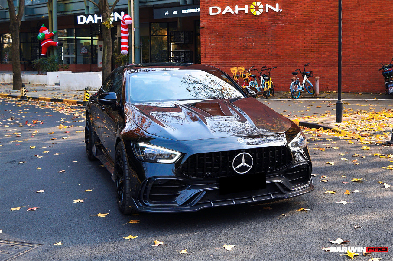 2019 - 2024 Mercedes Benz AMG GT50 GT53 GT43 GT63 GT63S 4Door Coupe X290 IMP Performance Ver.2 Part Carbon Fiber Front Bumper