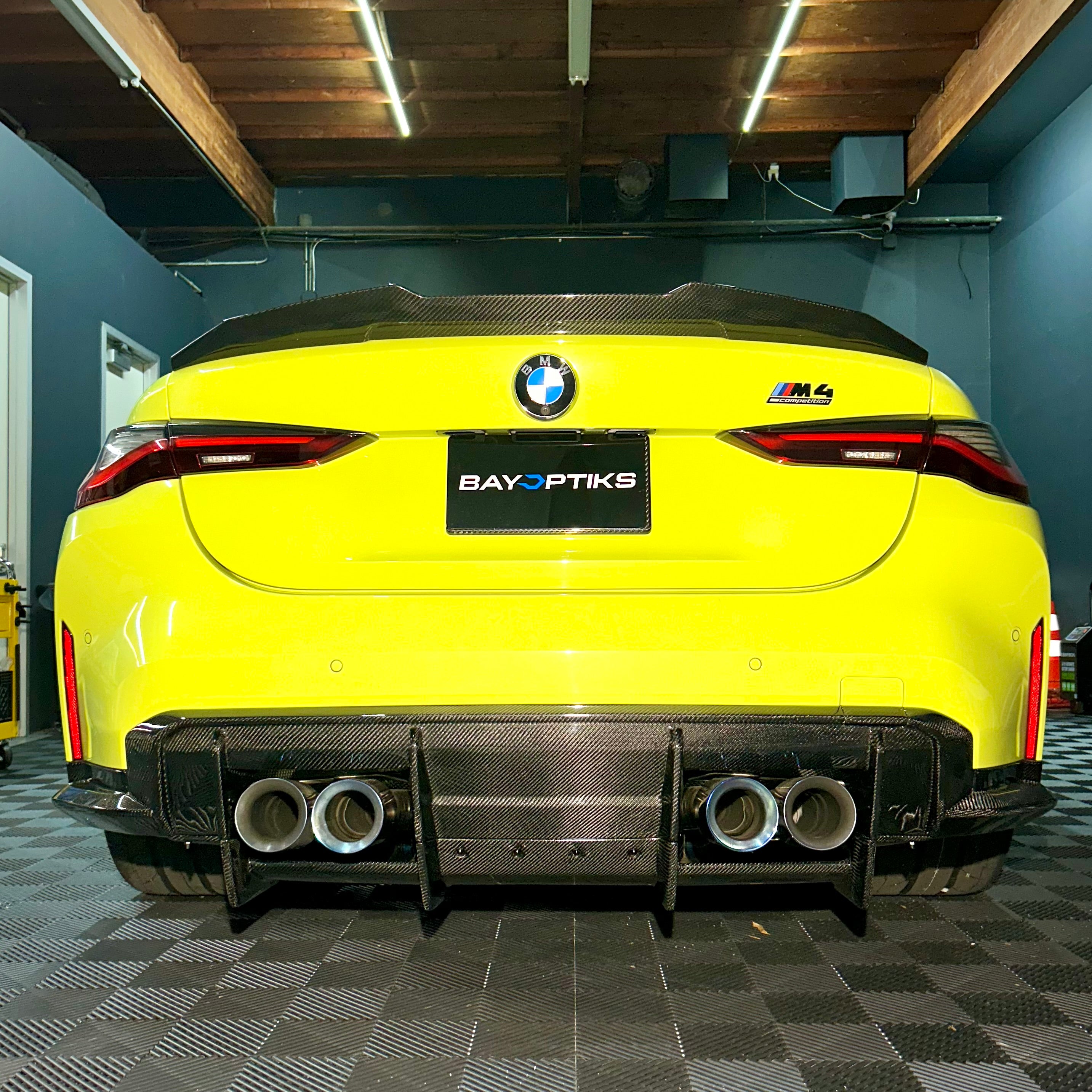 BMW G8X G80 G82 M3 M4 Carbon Fiber 7 Piece Race Diffuser