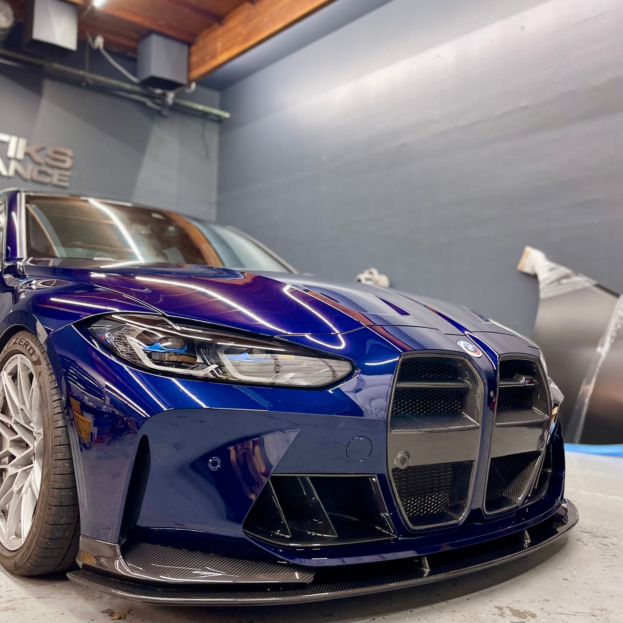 BMW G80/G82 M3/M4 Carbon Fiber Front Bumper Duct Vents (V2 Dual Slats)