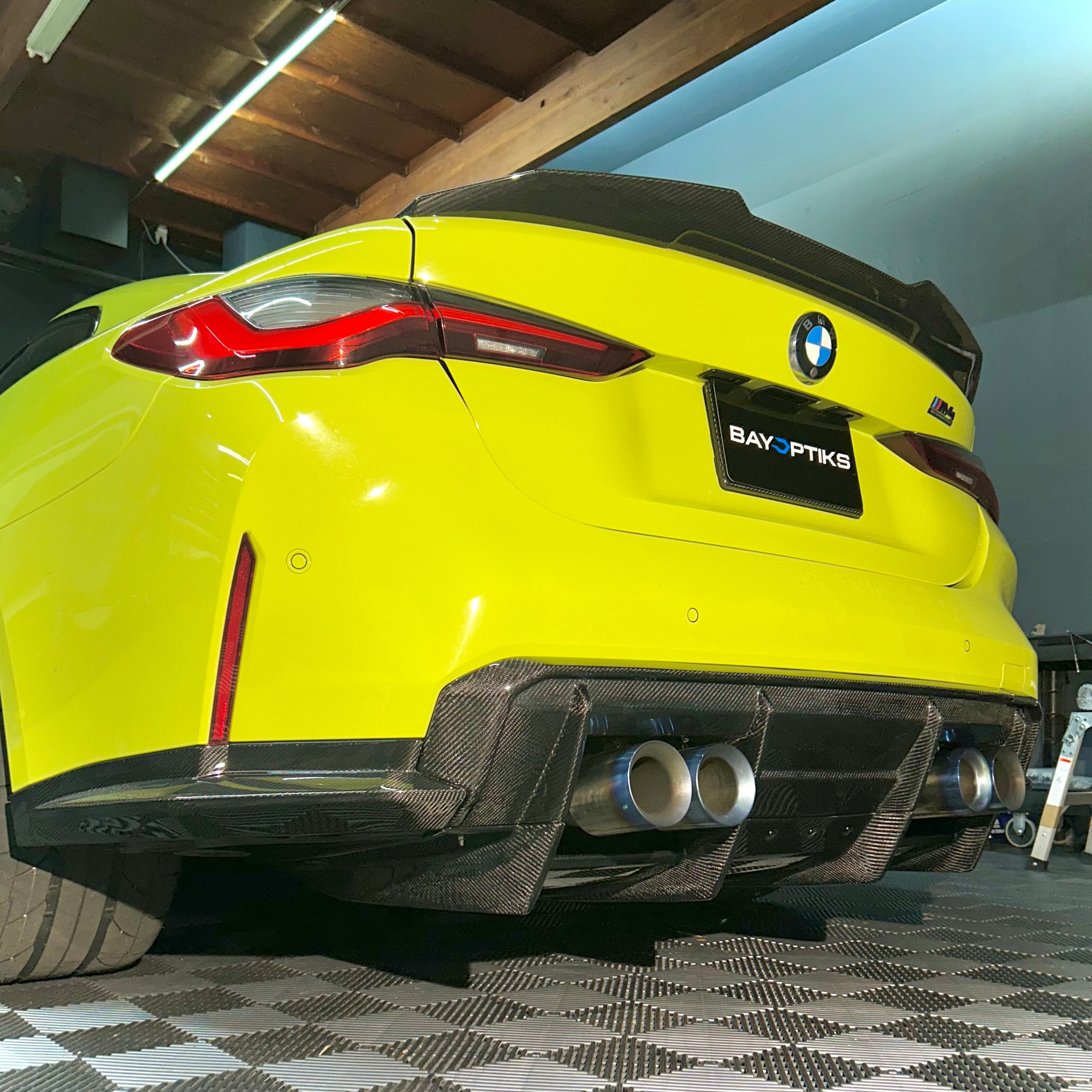 BMW G8X G80 G82 M3 M4 Carbon Fiber 7 Piece Race Diffuser