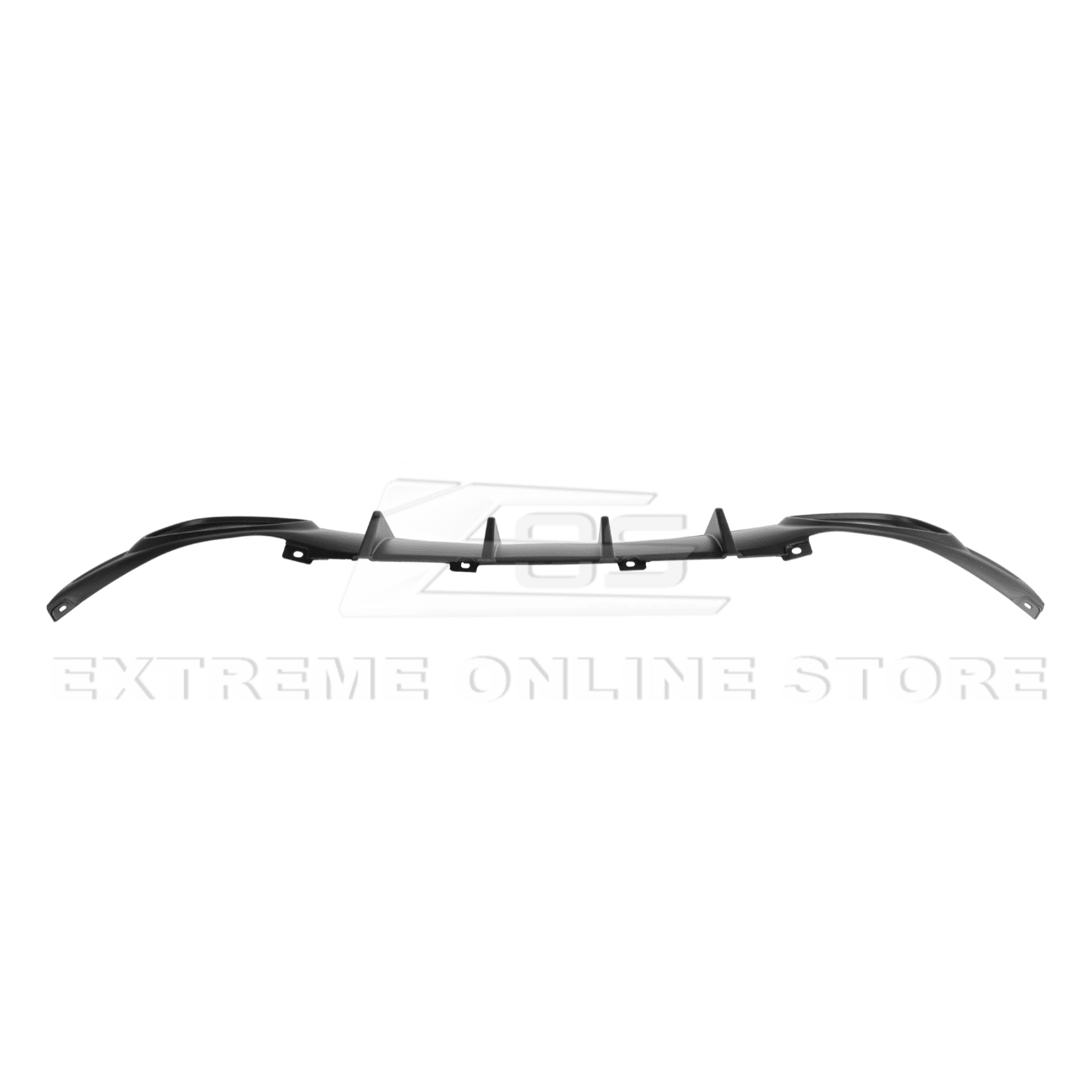 Dodge Charger LD SRT Style Matte Gloss Black Rear Bumper Dual Exhaust Diffuser Base Models 2015-2024