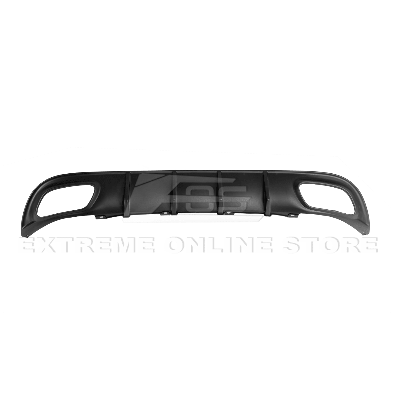 Dodge Charger LD SRT Style Matte Gloss Black Rear Bumper Dual Exhaust Diffuser Base Models 2015-2024