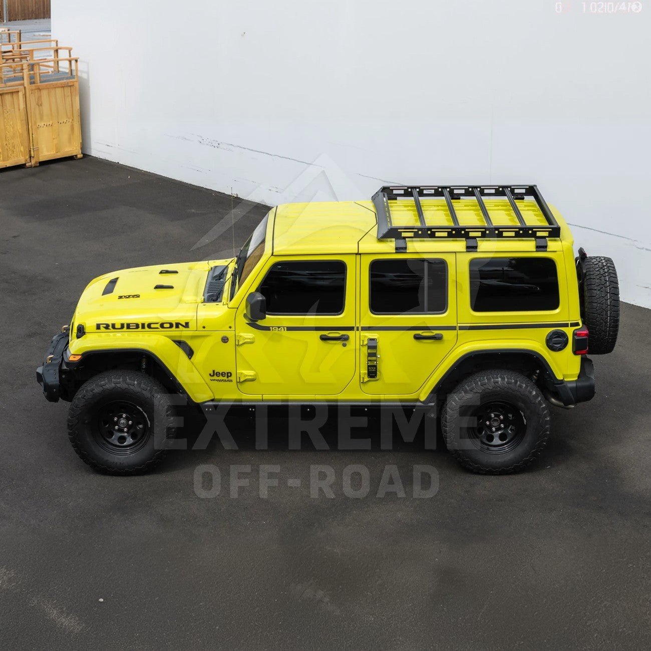 Jeep Wrangler JL Gladiator JT Carbon Steel Black Top Roof Cargo Rack 2018-Up