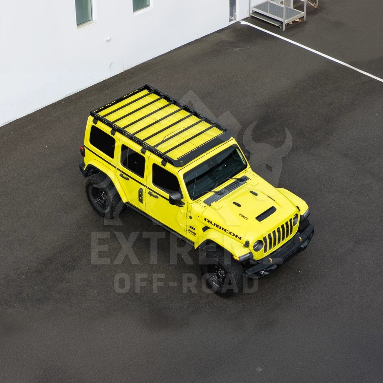 Jeep Wrangler JL Gladiator JT Carbon Steel Black Top Roof Cargo Rack 2018-Up