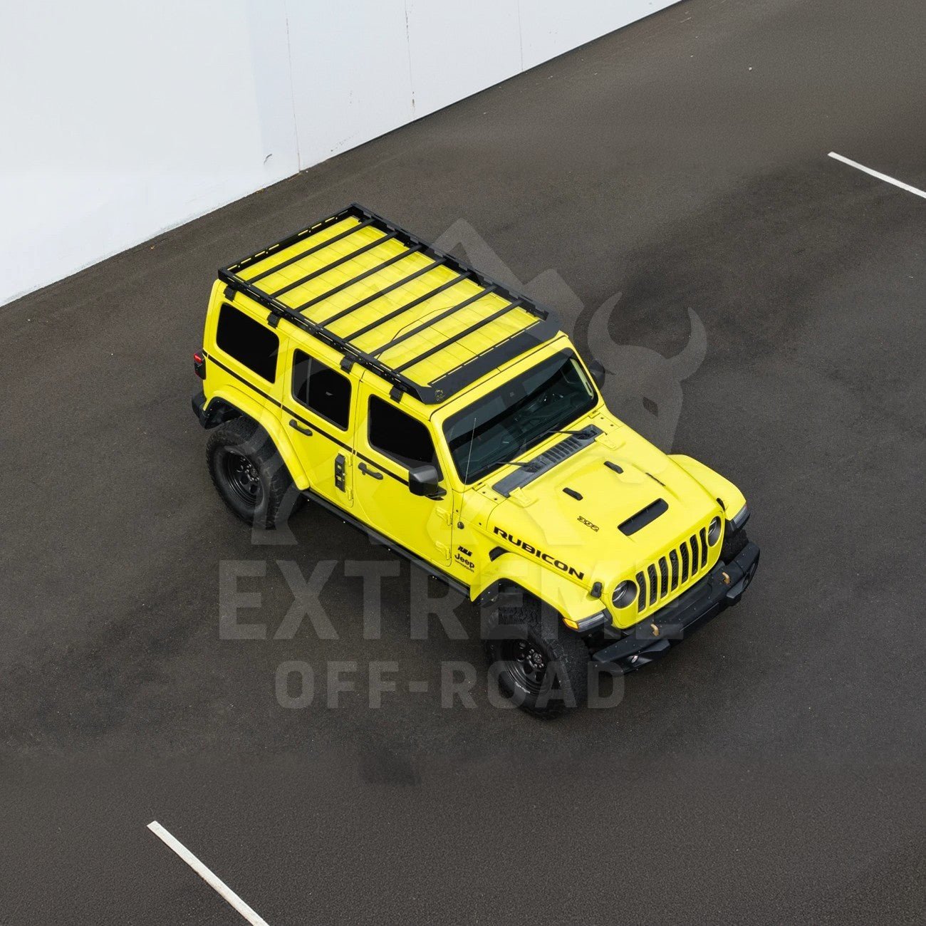 Jeep Wrangler JL Gladiator JT Carbon Steel Black Top Roof Cargo Rack 2018-Up