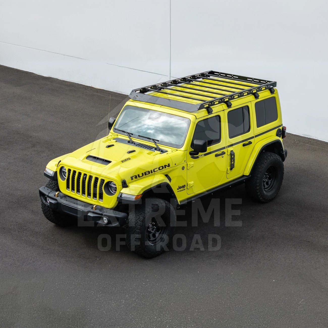 Jeep Wrangler JL Gladiator JT Carbon Steel Black Top Roof Cargo Rack 2018-Up