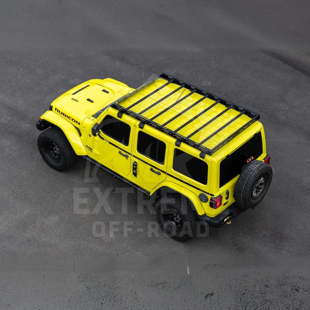 Jeep Wrangler JL Gladiator JT Carbon Steel Black Top Roof Cargo Rack 2018-Up