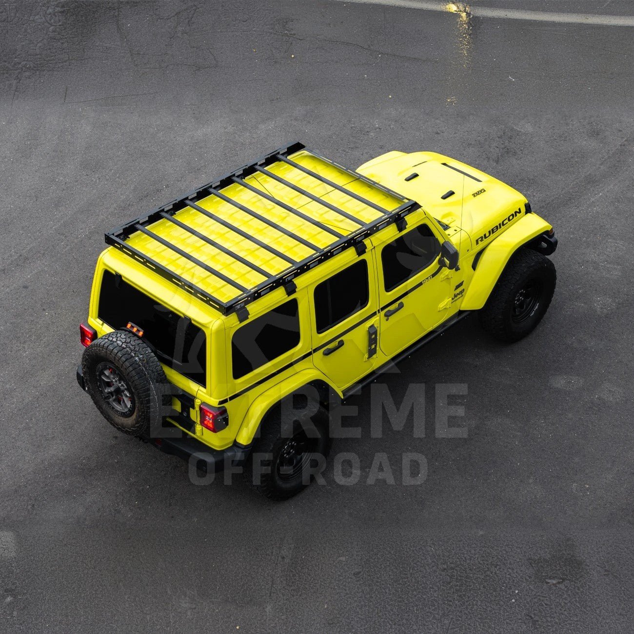 Jeep Wrangler JL Gladiator JT Carbon Steel Black Top Roof Cargo Rack 2018-Up