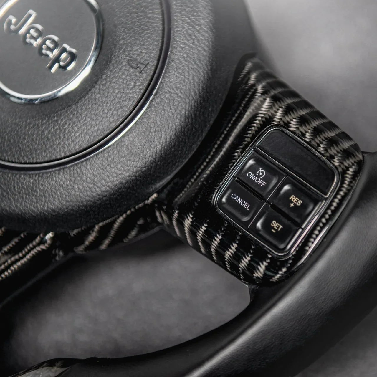 Jeep Wrangler JK JL Custom Carbon Fiber Steering Wheel 2013-Up