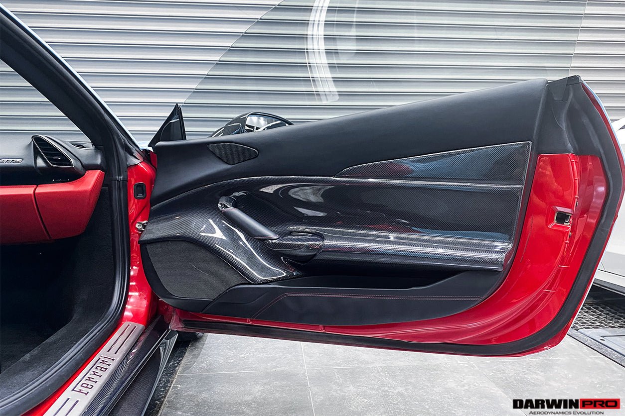 2015 - 2020 Ferrari 488 GTB & Spyder Carbon Fiber Door Panel Interior