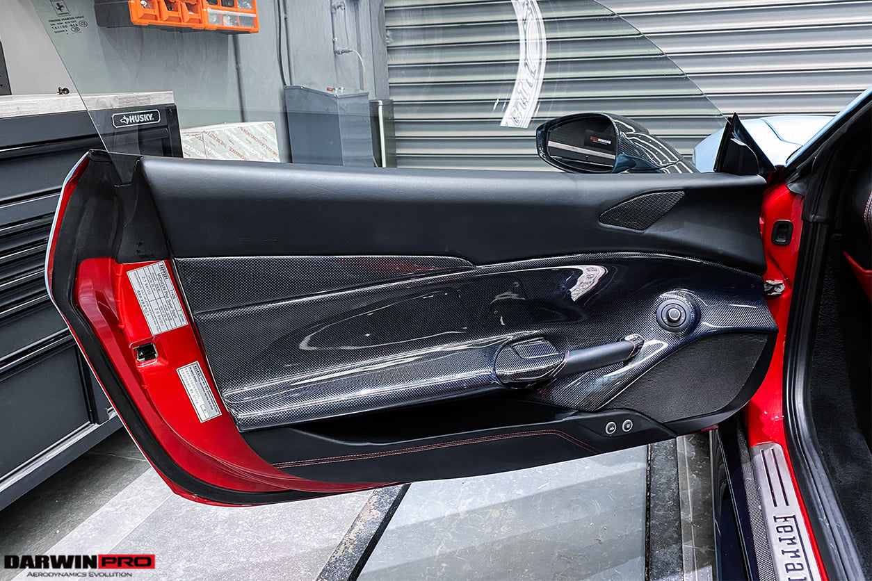 2015 - 2020 Ferrari 488 GTB & Spyder Carbon Fiber Door Panel Interior