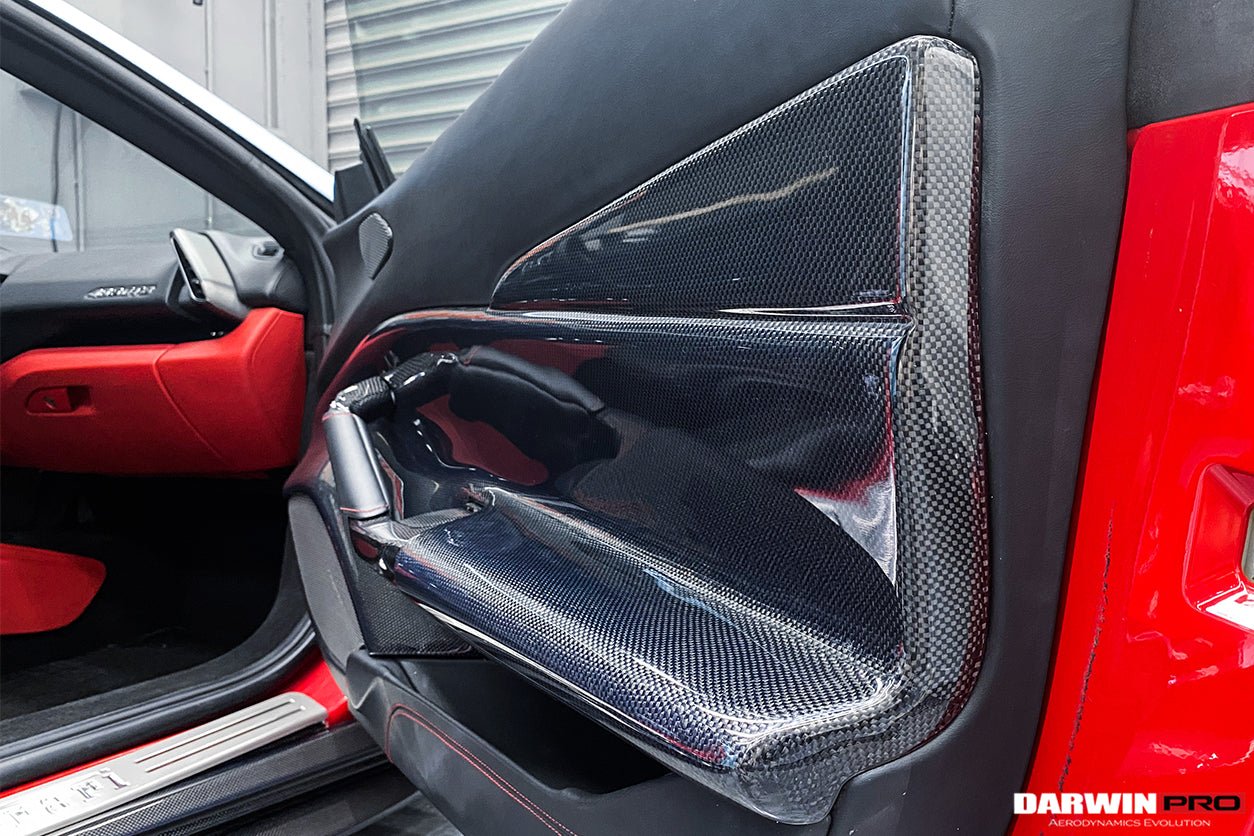 2015 - 2020 Ferrari 488 GTB & Spyder Carbon Fiber Door Panel Interior