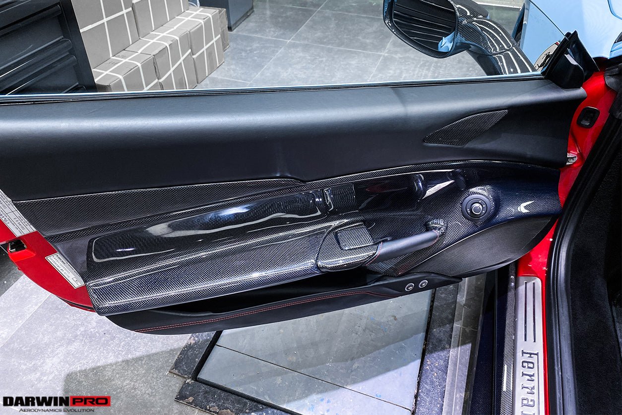 2015 - 2020 Ferrari 488 GTB & Spyder Carbon Fiber Door Panel Interior