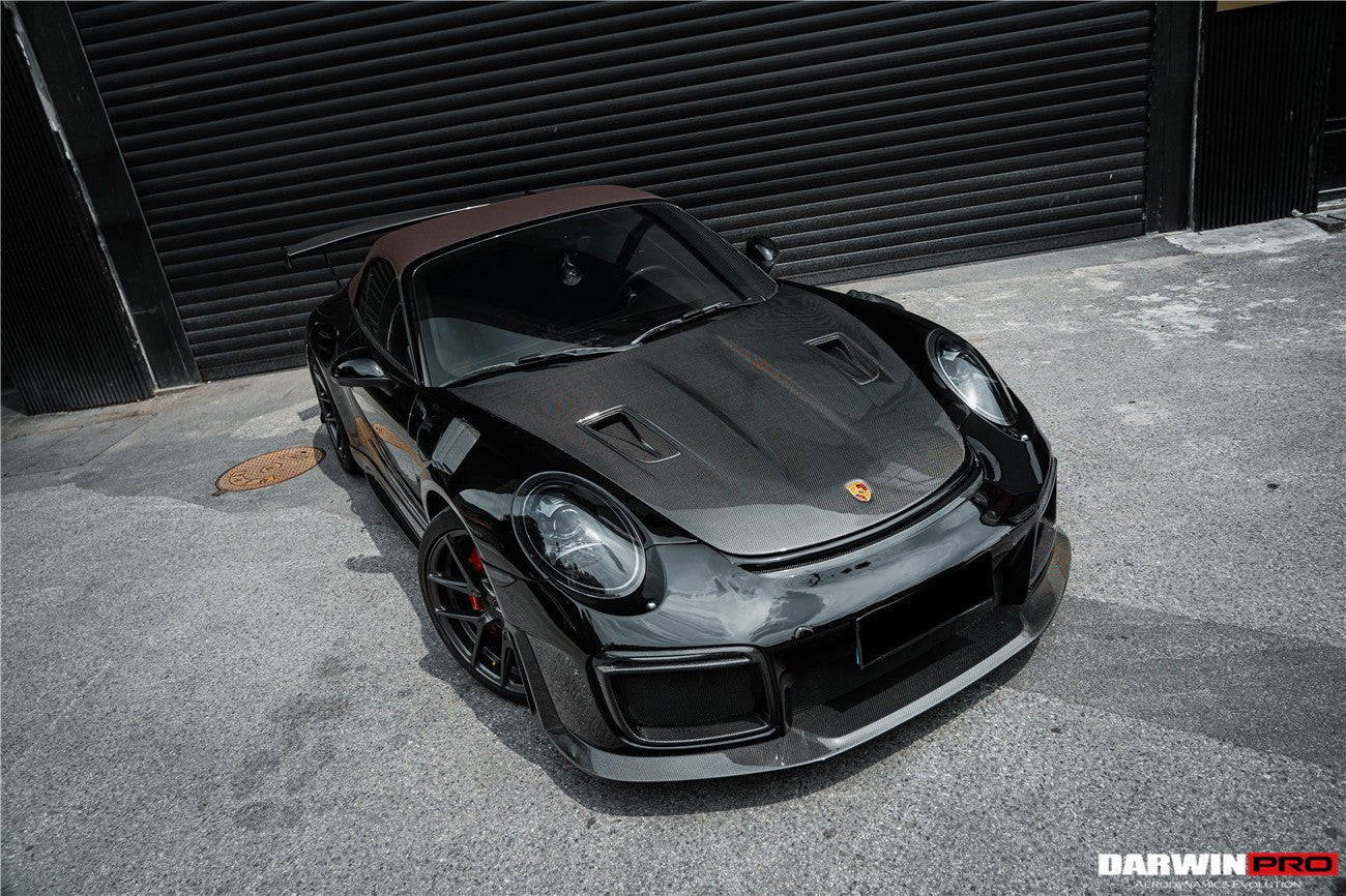 2012 - 2019 Porsche 991 Carrera S & Targa 4 & 4s GT2RS Style Carbon Fiber Hood
