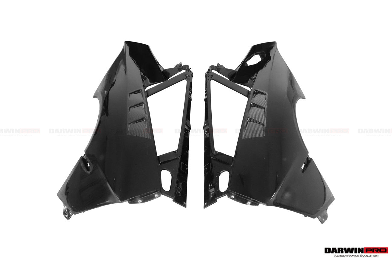 2011 - 2016 Lamborghini Aventador LP700 Coupe & Roadster BKSSII Style Carbon Fiber Rear Quarter Panels