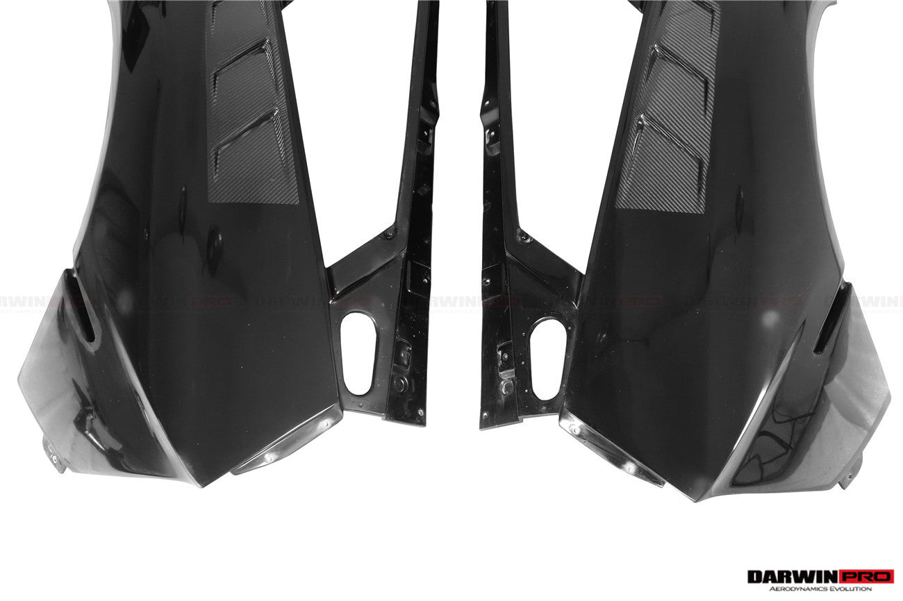 2011 - 2016 Lamborghini Aventador LP700 Coupe & Roadster BKSSII Style Carbon Fiber Rear Quarter Panels
