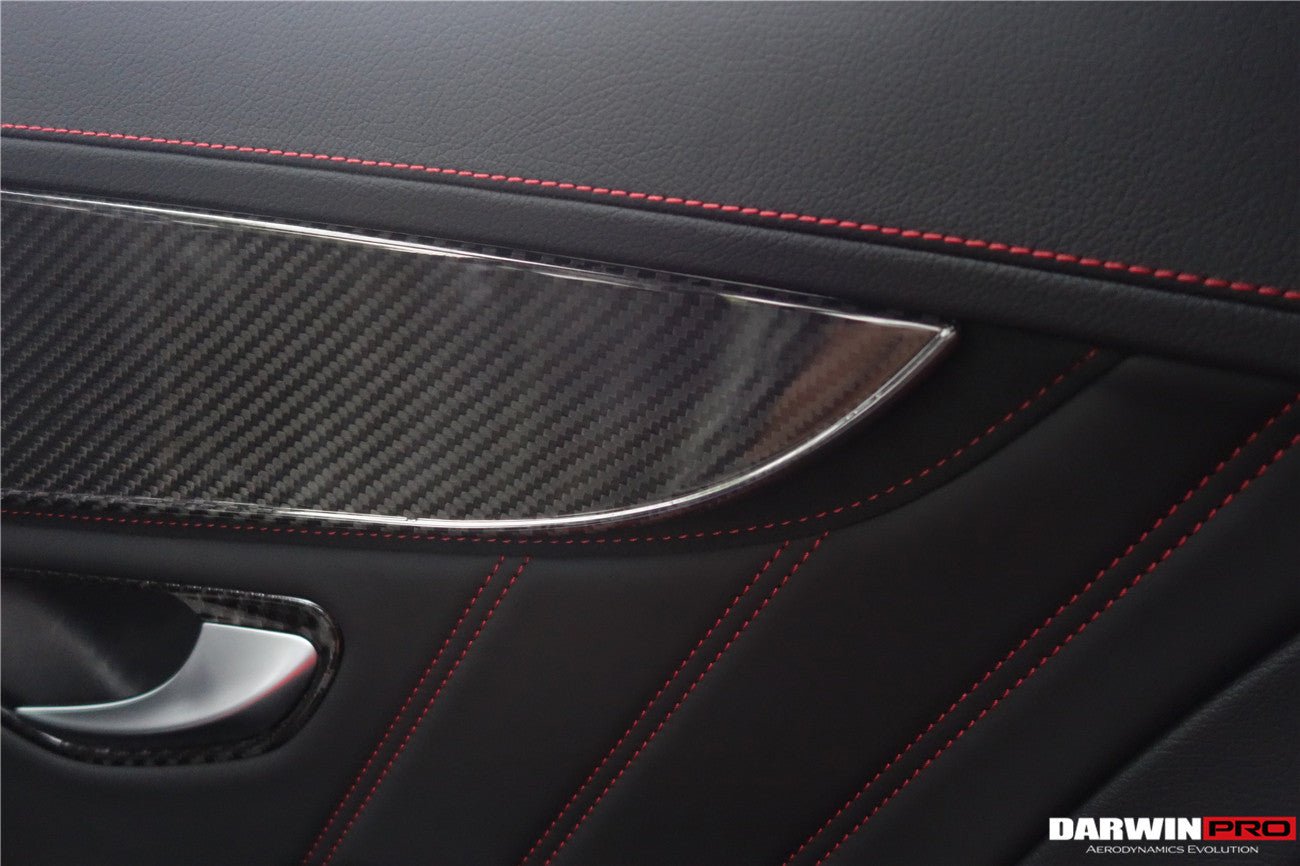 2015 - 2018 Mercedes Benz W205 C63/S AMG Sedan Carbon Fiber Interior Door Panel Trim Cover Strip