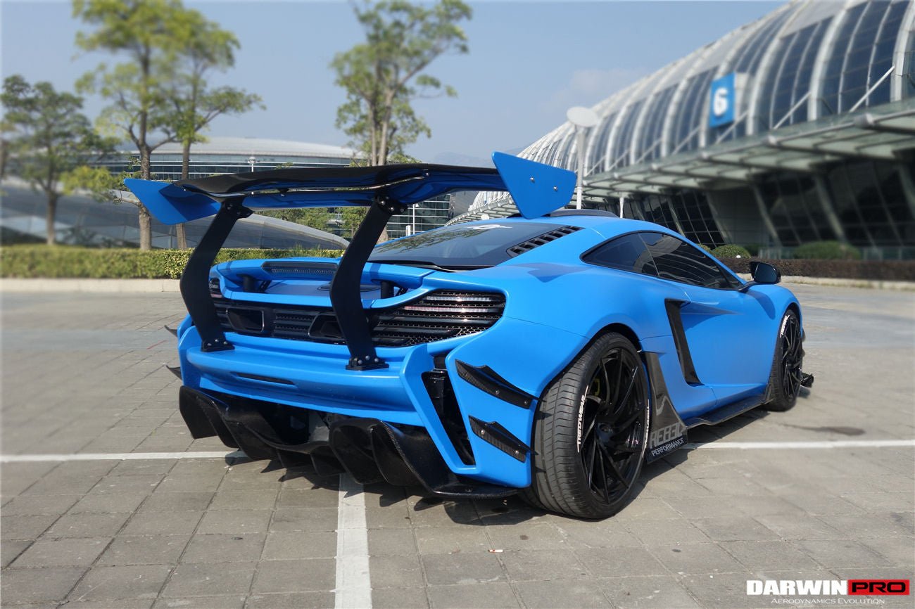 2011 - 2014 McLaren MP4 12C/650S Rebel Performance Style Partial Carbon Fiber Rear Bumper