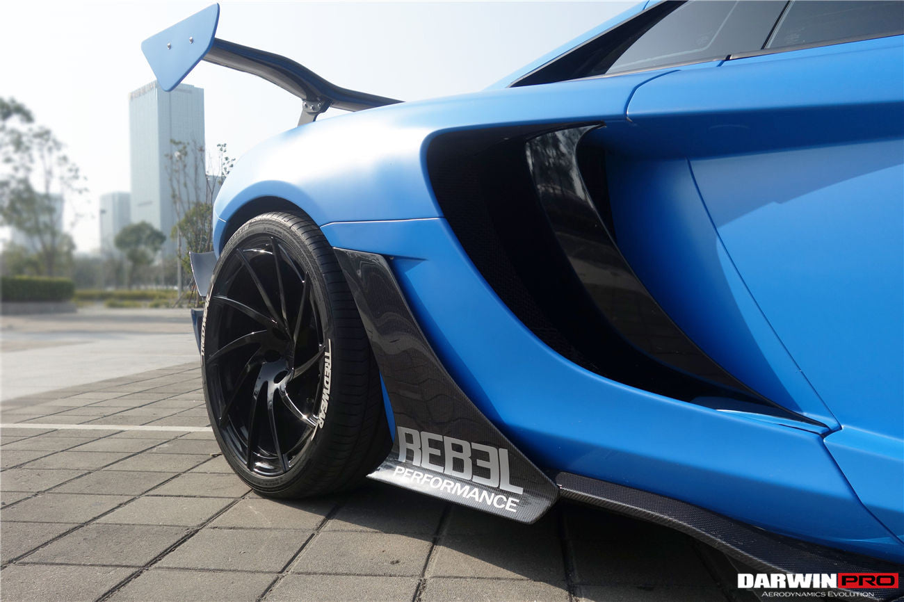 2011 - 2014 McLaren MP4 12C Rebel Performance Style Carbon Fiber Side Skirts