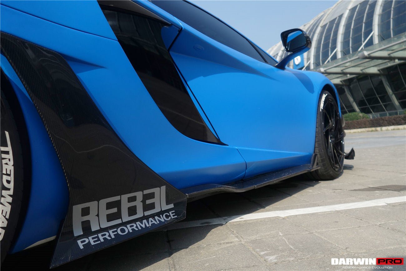 2011 - 2014 McLaren MP4 12C Rebel Performance Style Carbon Fiber Side Skirts