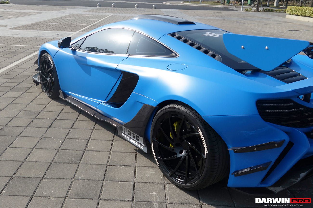 2011 - 2014 McLaren MP4 12C Rebel Performance Style Carbon Fiber Side Skirts