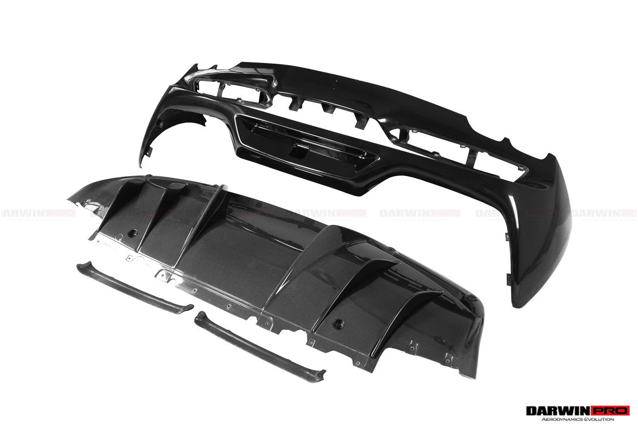 2022 - 2025 Ferrari 296 GTB (Type F171) OE Style Carbon Fiber Rear Bumper w/ Diffuser