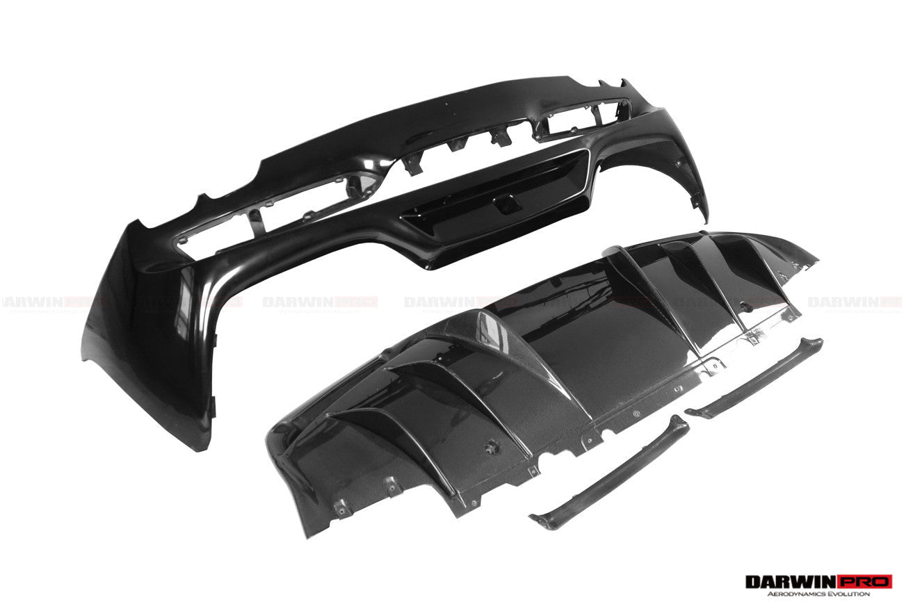 2022 - 2025 Ferrari 296 GTB (Type F171) OE Style Carbon Fiber Rear Bumper w/ Diffuser