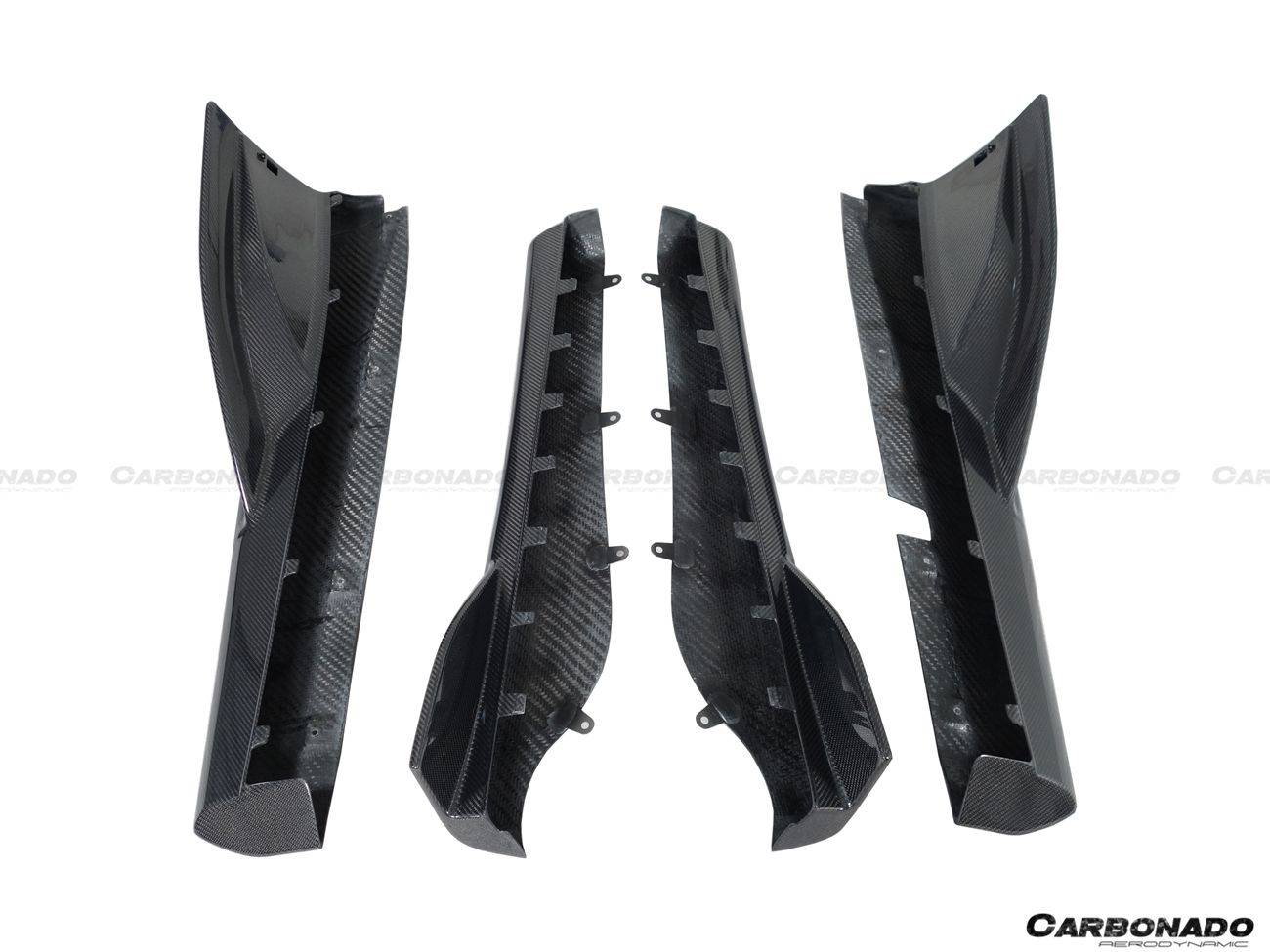 McLaren 540C 570S 600LT Carbon Fiber Side Skirts Under Board OEM Style 2015-2021
