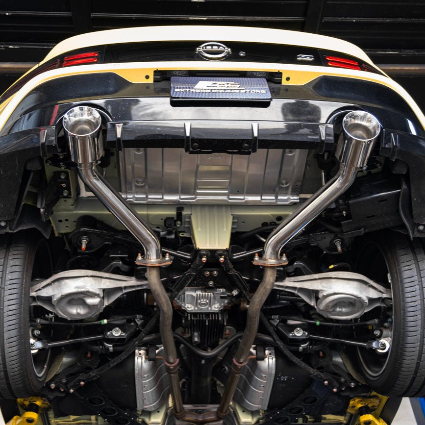 Nissan 400Z RZ34 Stainless Steel Muffler Delete Axle Back Dual Tips Exhaust 2023-2025