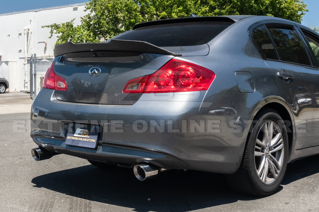 Infiniti G35 G37 V36 Sedan Muffler Delete Axle Back Exhaust Dual Burnt Tips 2007-2014