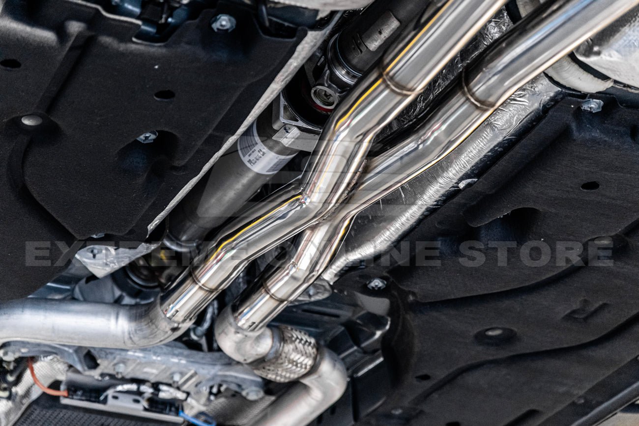 Ford Mustang S550 GT Straight Mid Pipe Exhaust 2015-Up