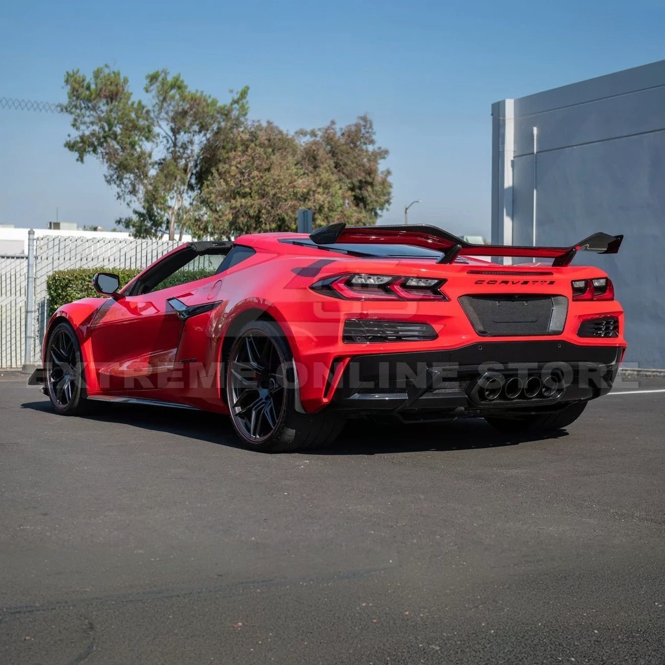 Chevrolet Corvette C8 Z06 E-Ray Factory Style Dry Carbon Fiber License Plate Backing 2023-Up
