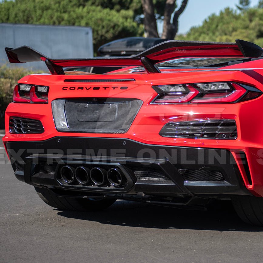 Chevrolet Corvette C8 Z06 E-Ray Factory Style Dry Carbon Fiber License Plate Backing 2023-Up