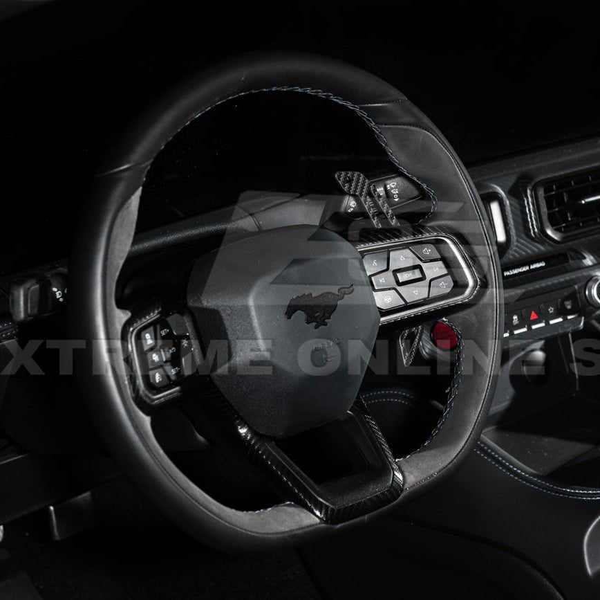 Ford Mustang S650 Carbon Fiber Magnetic Paddle Shifters 2024-Up
