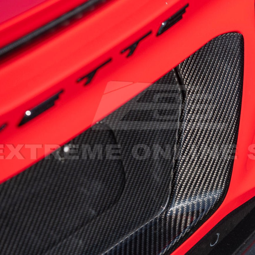 Chevrolet Corvette C8 Z06 E-Ray Factory Style Dry Carbon Fiber License Plate Backing 2023-Up