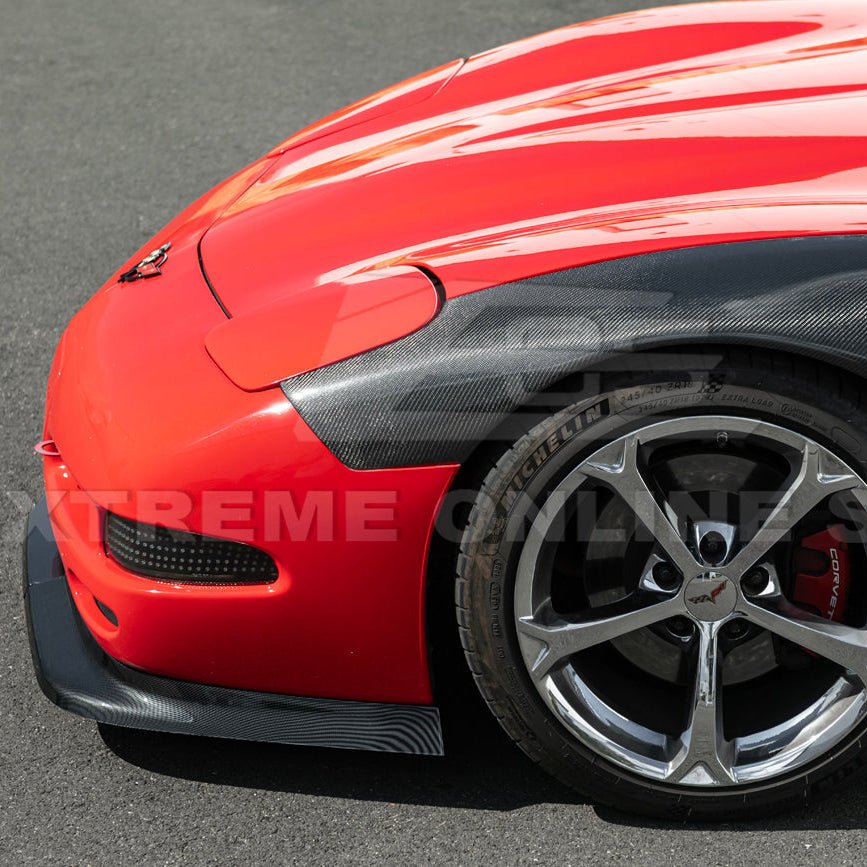 Chevrolet Corvette C5 ZR1 Style Gloss Black Front Lip Side Skirts Rear Spoiler Kit 1997-2004