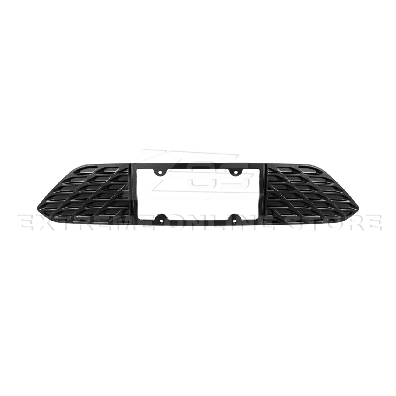 Ford Mustang S550 Matte Black Rear License Plate Frame Trim Cover 2015-2023