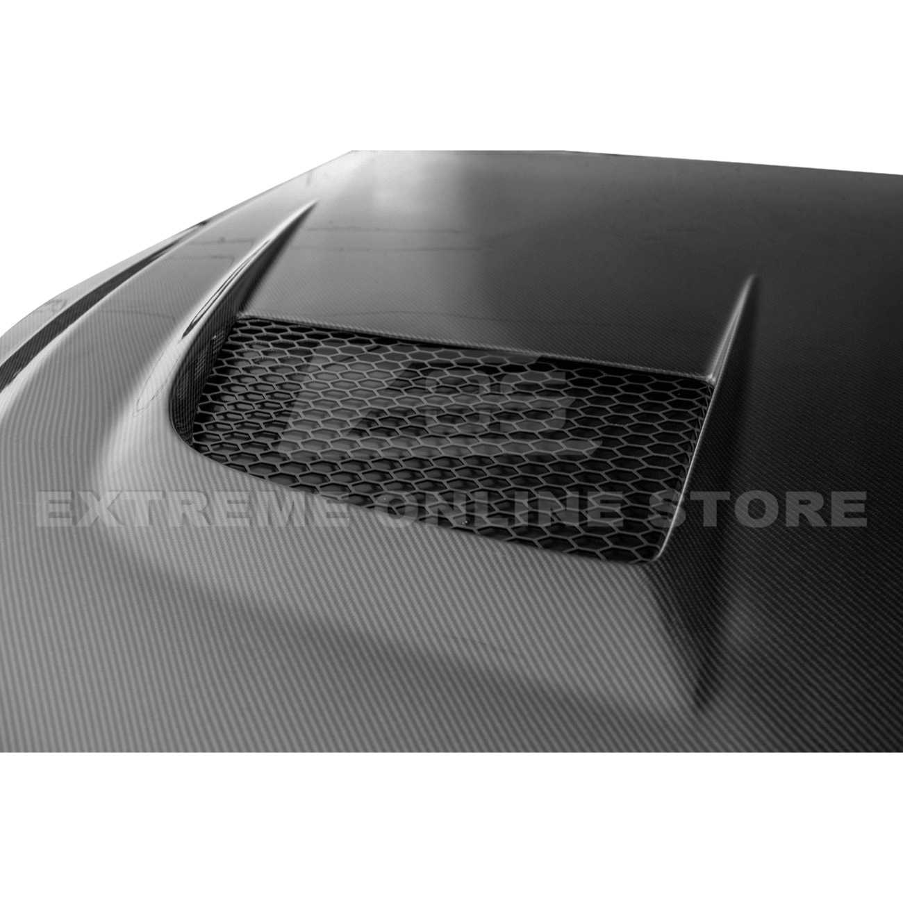 Ford Mustang S650 GTD Style Carbon Fiber Front Bumper Hood 2024-Up