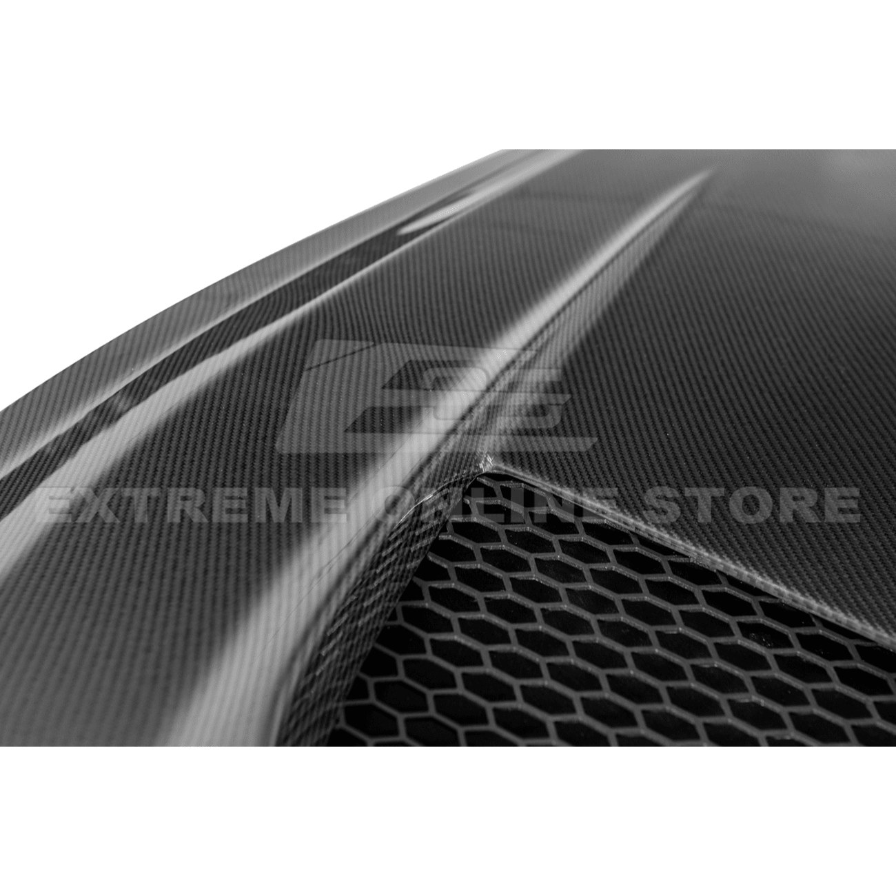 Ford Mustang S650 GTD Style Carbon Fiber Front Bumper Hood 2024-Up