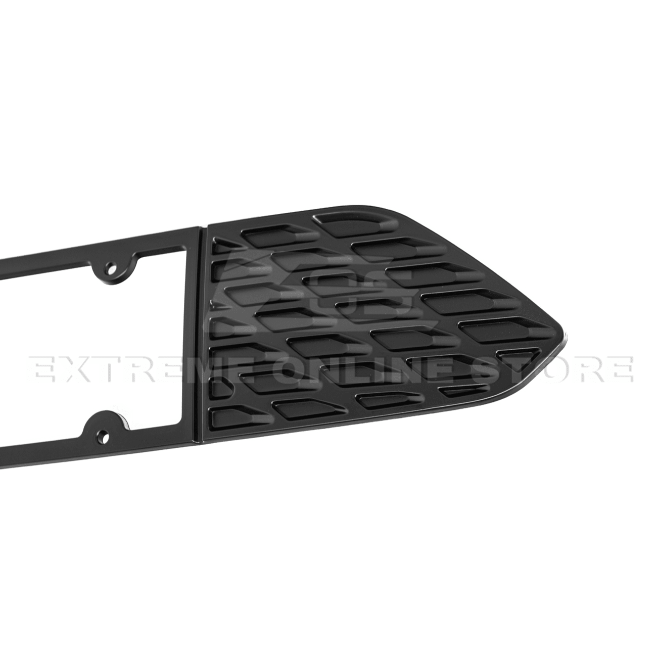 Ford Mustang S550 Matte Black Rear License Plate Frame Trim Cover 2015-2023
