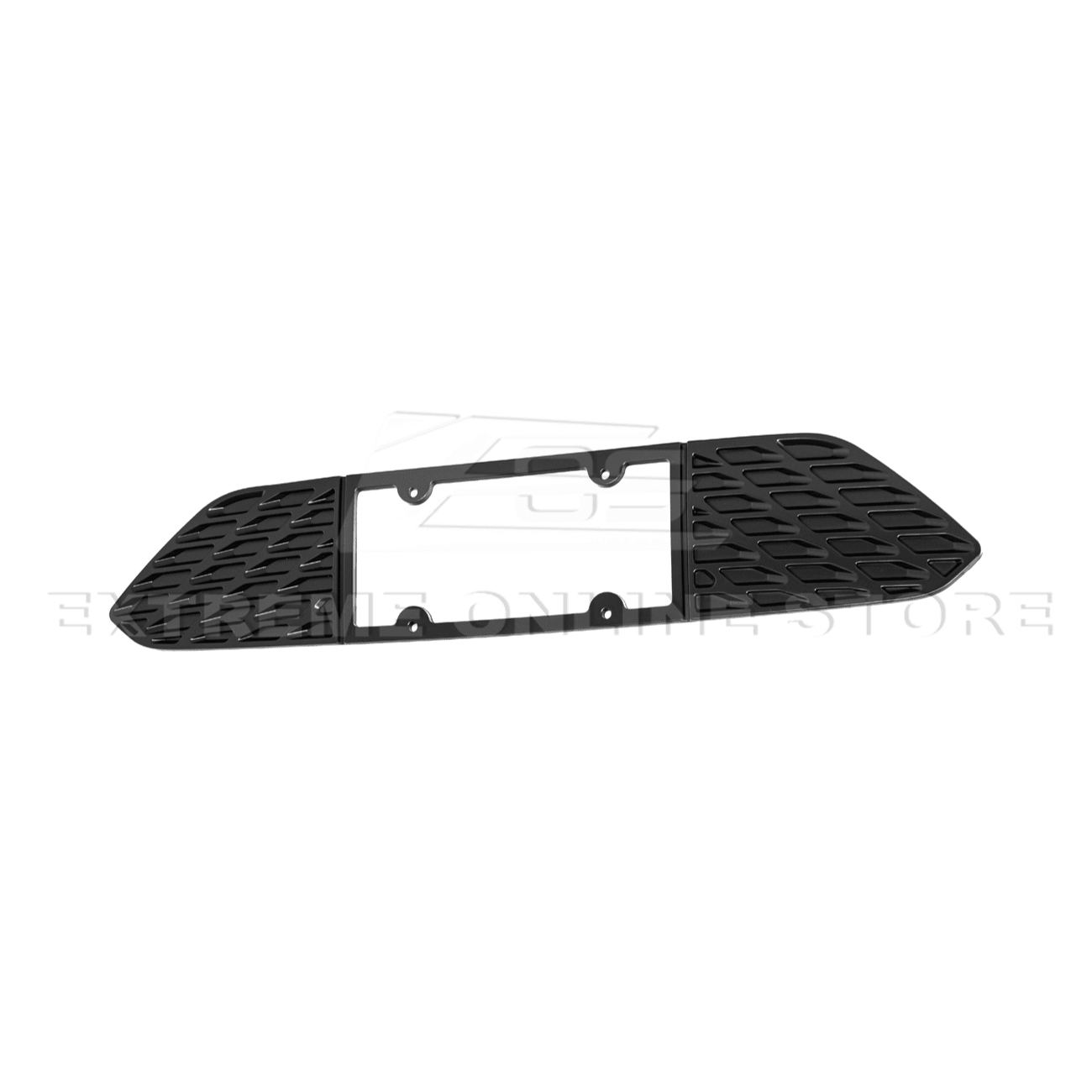 Ford Mustang S550 Matte Black Rear License Plate Frame Trim Cover 2015-2023