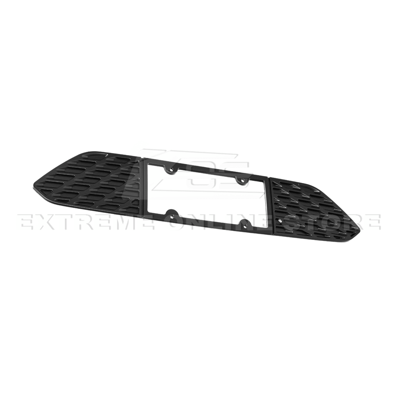 Ford Mustang S550 Matte Black Rear License Plate Frame Trim Cover 2015-2023