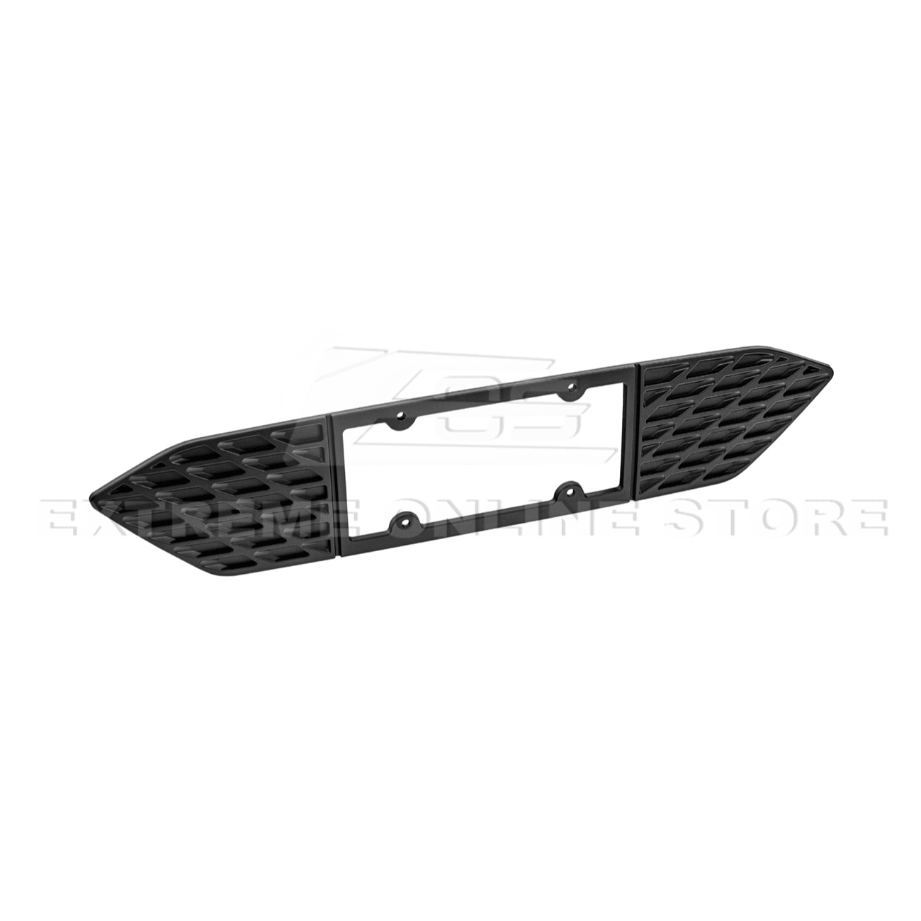 Ford Mustang S650 Matte Black Rear License Plate Frame Trim Cover 2024-Up