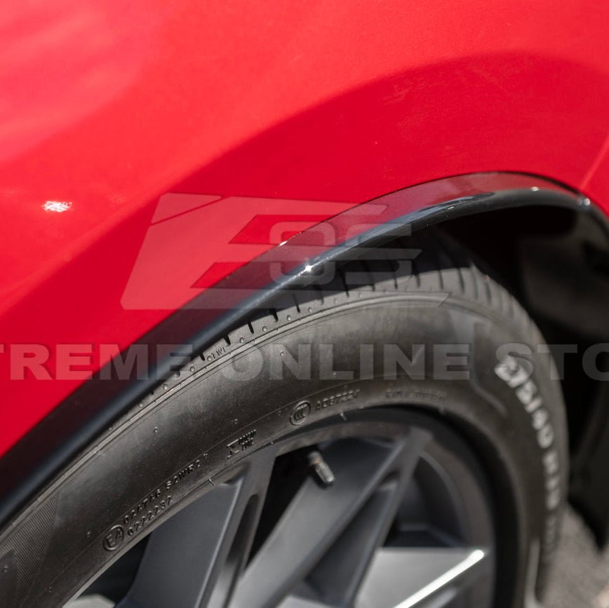 Mustang S650 Dry Carbon Fiber Rear Quarter Fender Flare Extensions 2024-Up