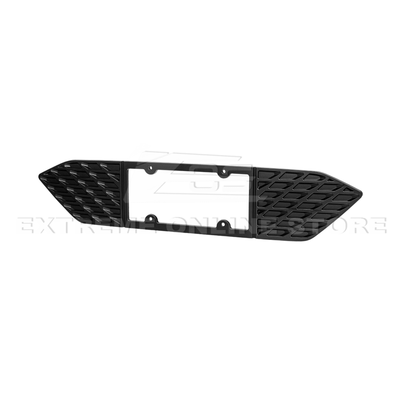Ford Mustang S650 Matte Black Rear License Plate Frame Trim Cover 2024-Up