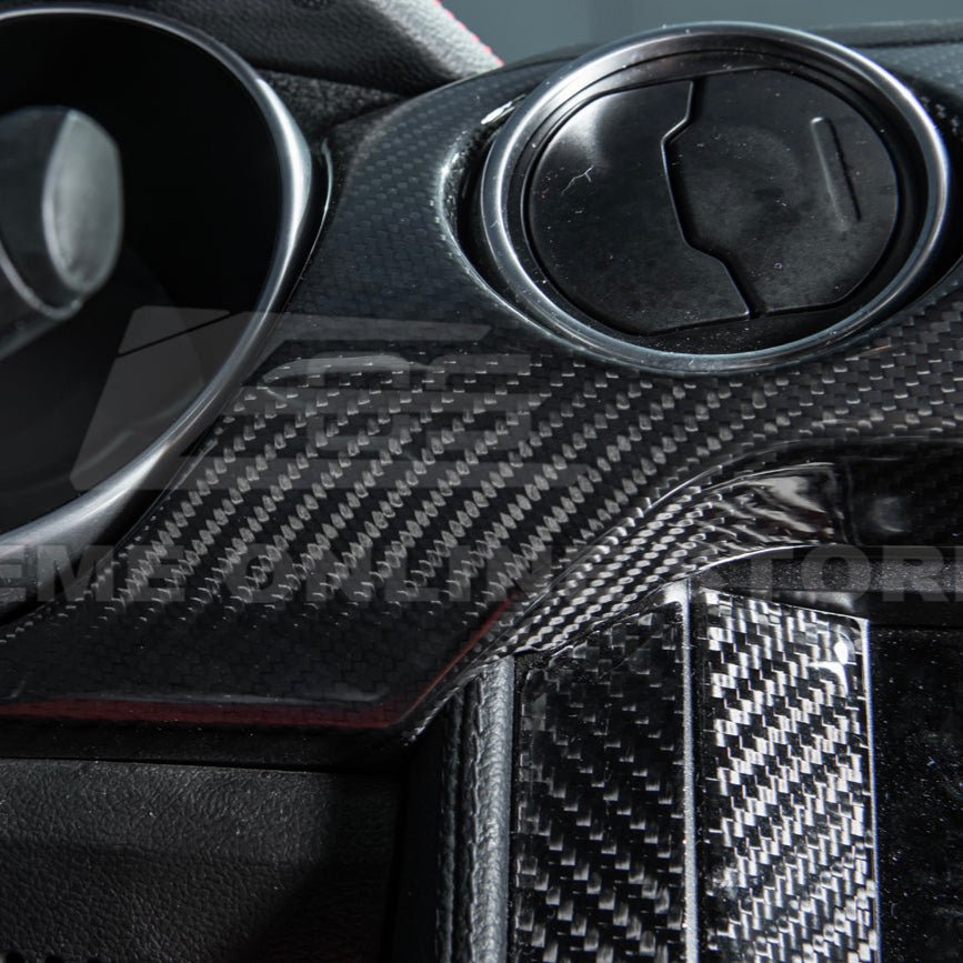 Ford Mustang S550 Factory Style Dry Carbon Fiber Dashboard Panel Trim 3 AC 2015-2023