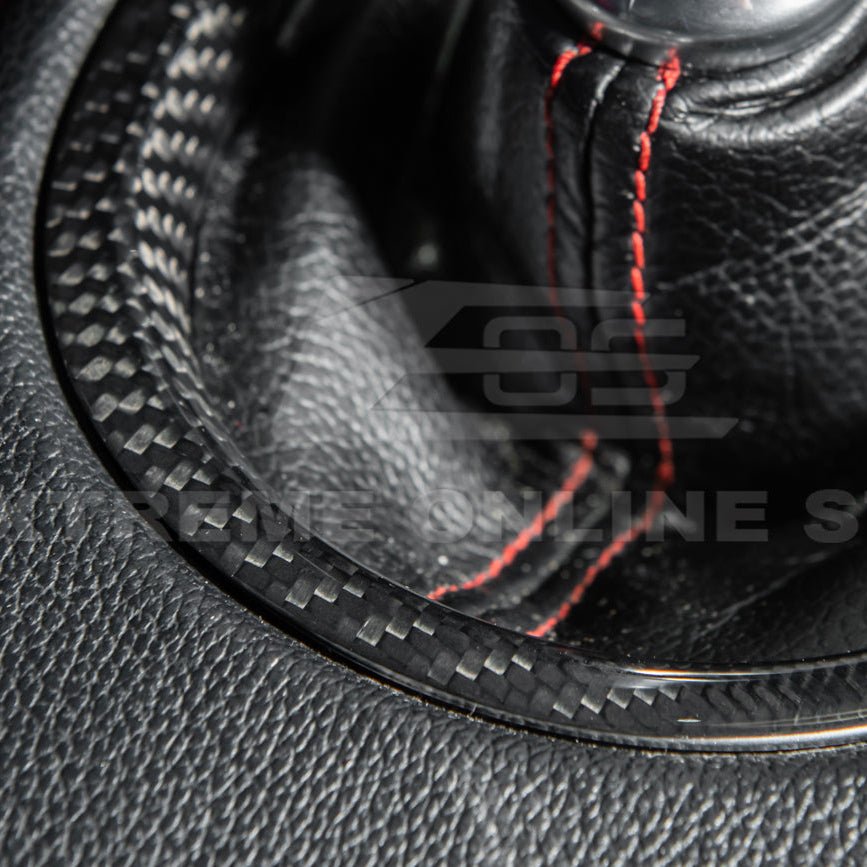 Ford Mustang S550 Dry Carbon Fiber Center Gear Shift Panel Trim Cover 2015-2023